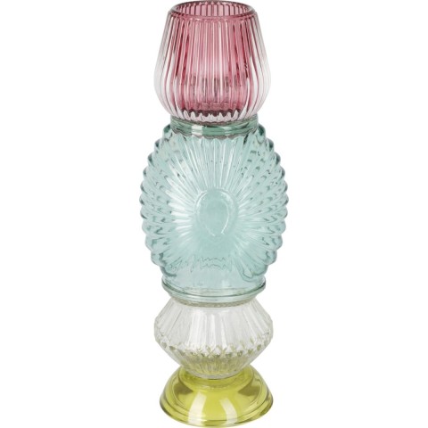 PCANDELA VETRO RIPIANI 27CM